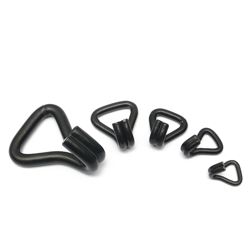 1-1/16 cali 1500 kg/3000 funtów czarny PVC powlekany podwójny drut ja